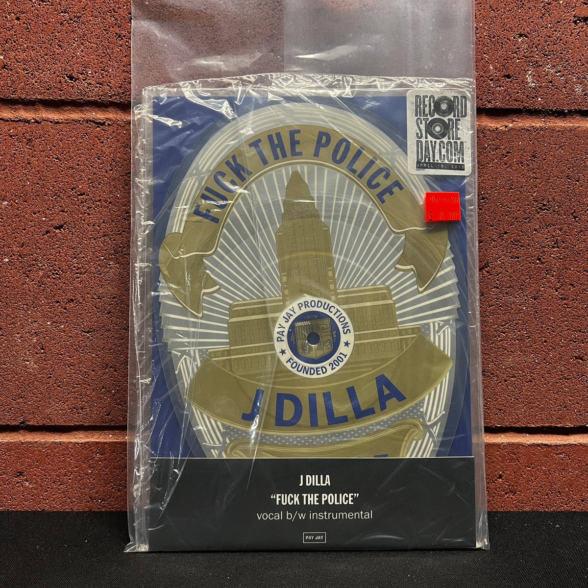 Used Vinyl: J Dilla "Fuck The Police" 10" (Shaped Picture Disc, Sealed)