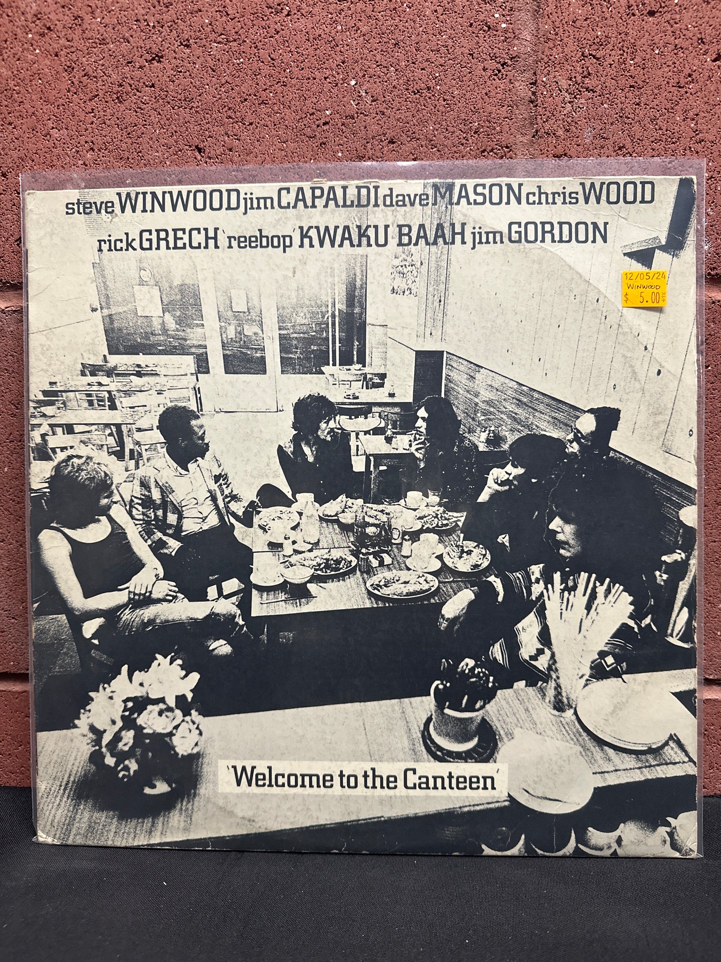 Used Vinyl:  Steve Winwood, Jim Capaldi, Dave Mason, Chris Wood, Rick Grech, Rebop Kwaku Baah, Jim Gordon ”Welcome To The Canteen” LP