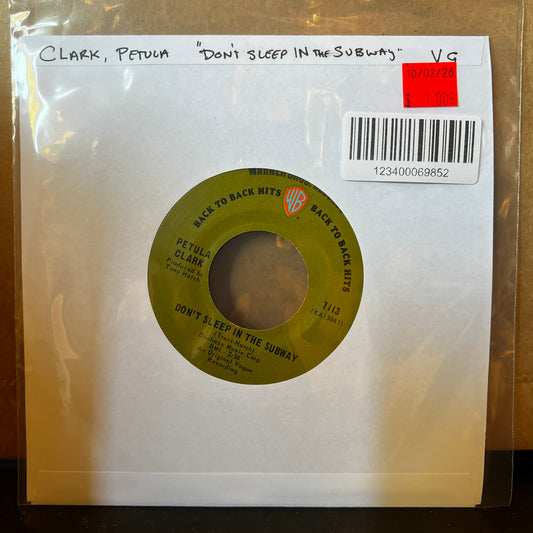 Used Vinyl: Petula Clark "Don't Sleep in the Subway" 7"