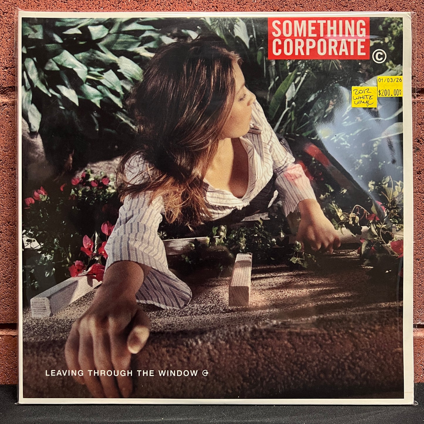Used Vinyl: Something Corporate "Leaving Through The Window" 2xLP (2012 White Vinyl Press)