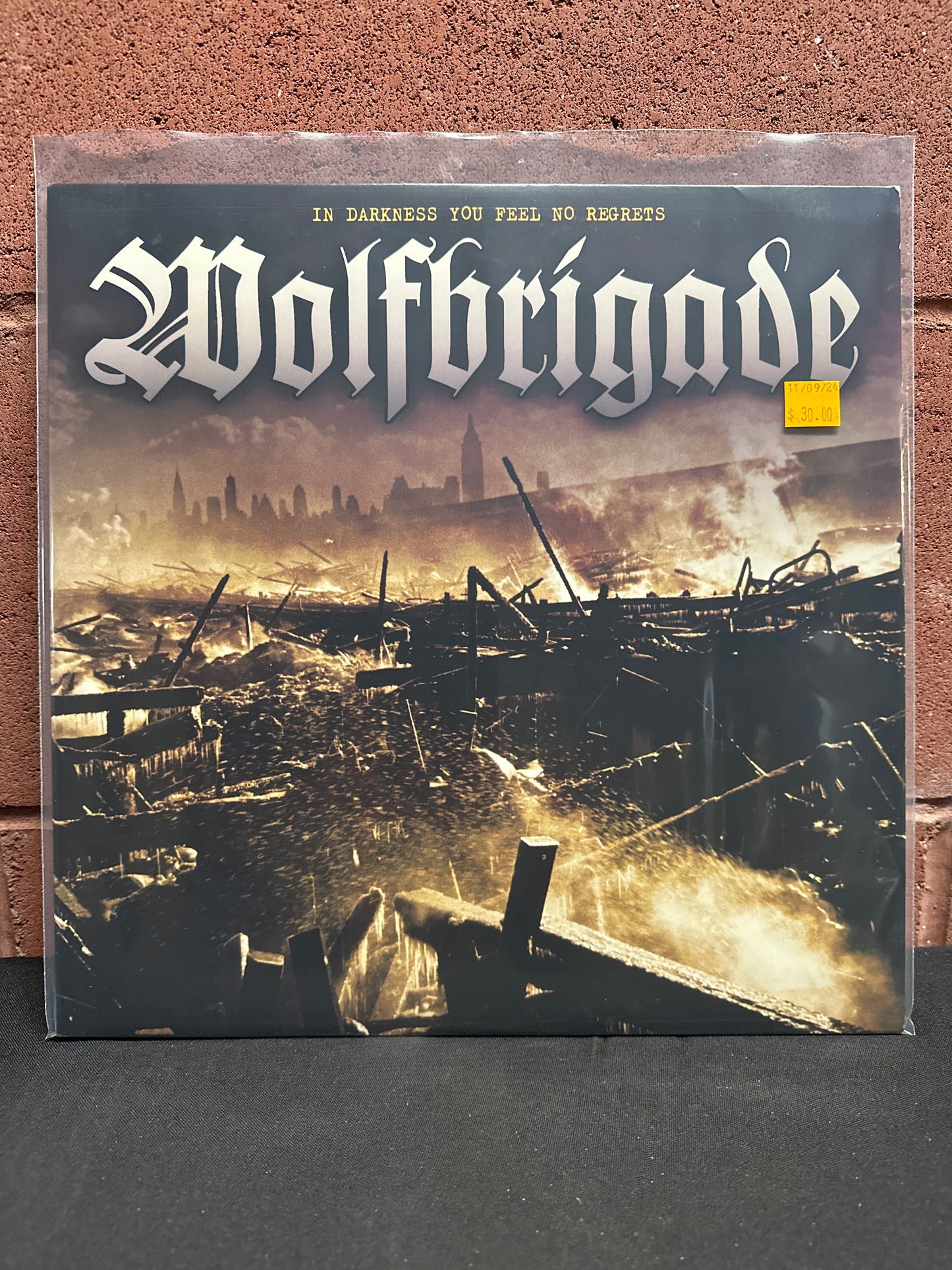 Used Vinyl:  Wolfbrigade ”In Darkness You Feel No Regrets” LP