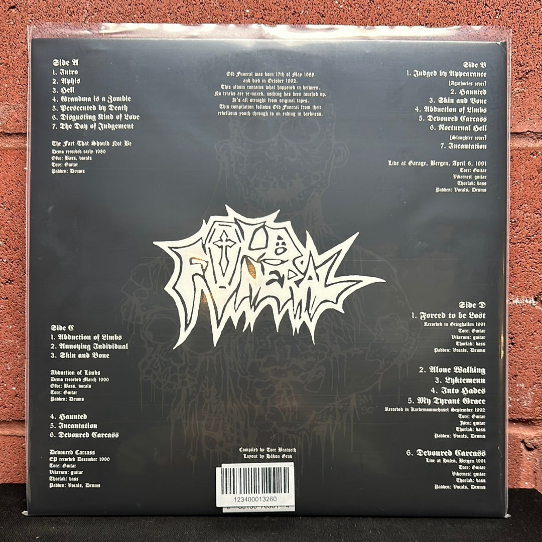 Used Vinyl:  Old Funeral ”Our Condolences 1988-1992” 2xLP (Silver vinyl)