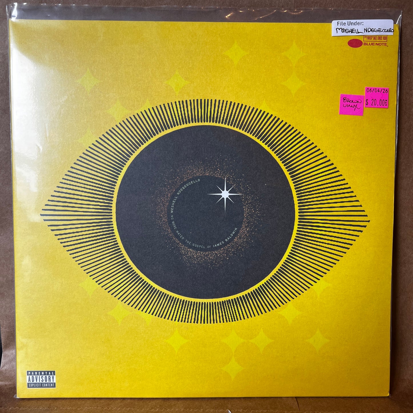 Used Vinyl: Meshell Ndegeocello "No More Water: The Gospel Of James Baldwin" 2xLP (2024 Press - Brown Vinyl)