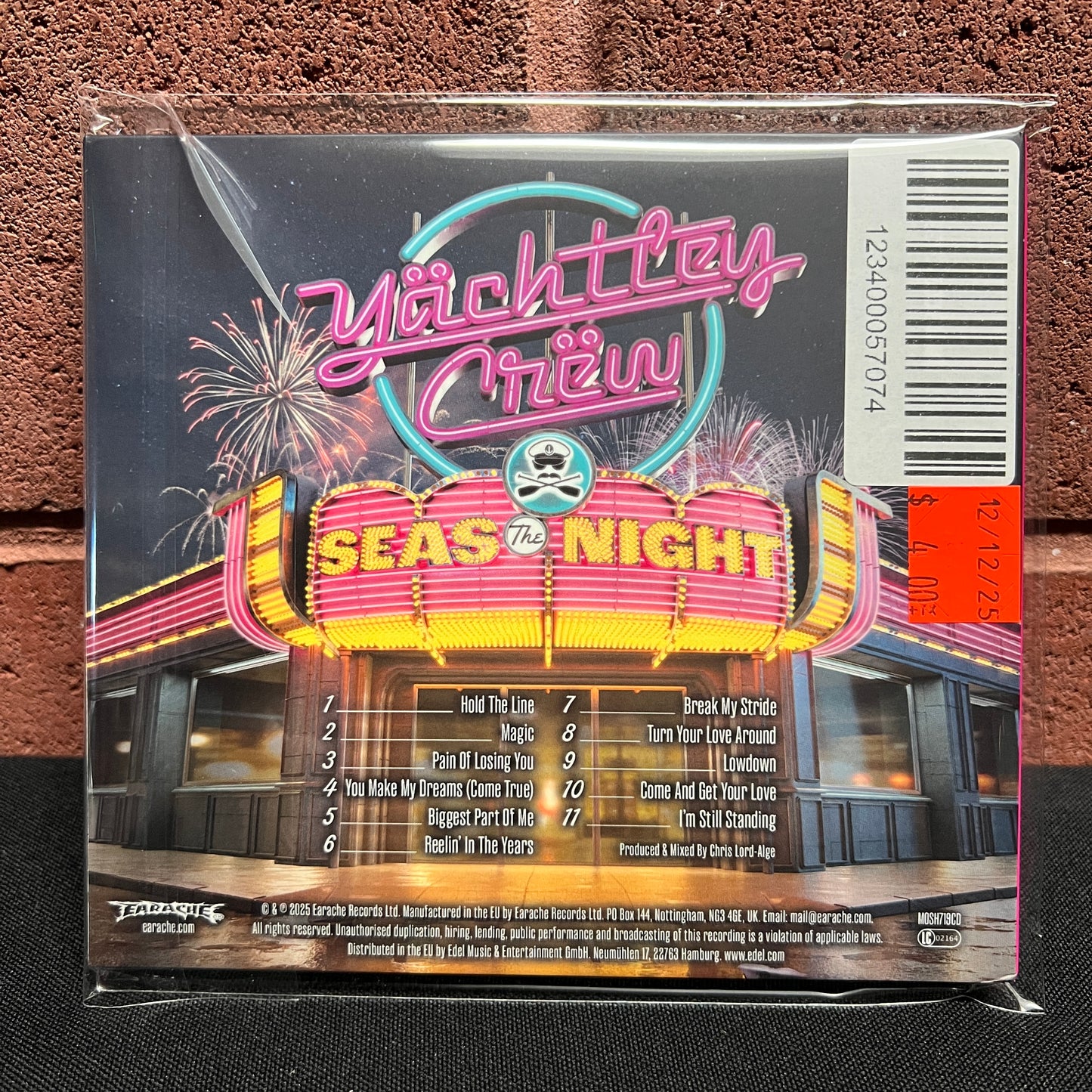 Used CD: Yachtley Crew "Seas The Night" CD
