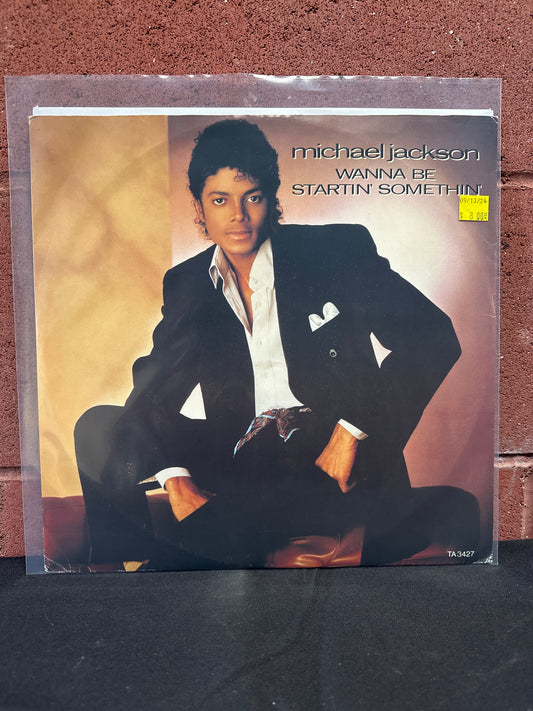 Used Vinyl:  Michael Jackson / The Jacksons ”Wanna Be Startin' Somethin' / Rock With You (Live)” 12"