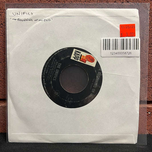Used Vinyl: The Unifics "The Beginning Of My End / Sentimental Man" 7"