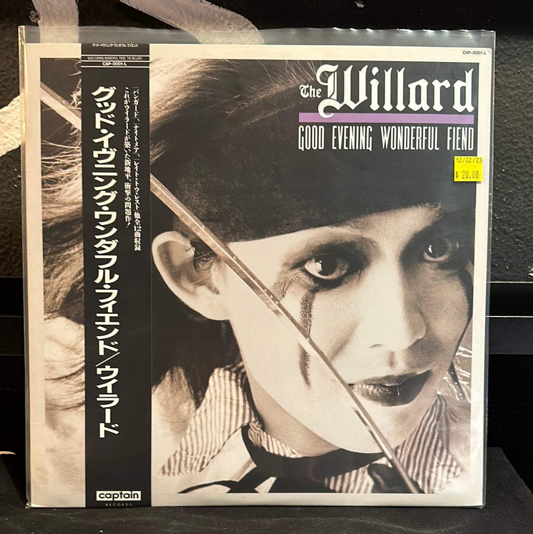 Used Vinyl:  The Willard ”Good Evening Wonderful Fiend” LP