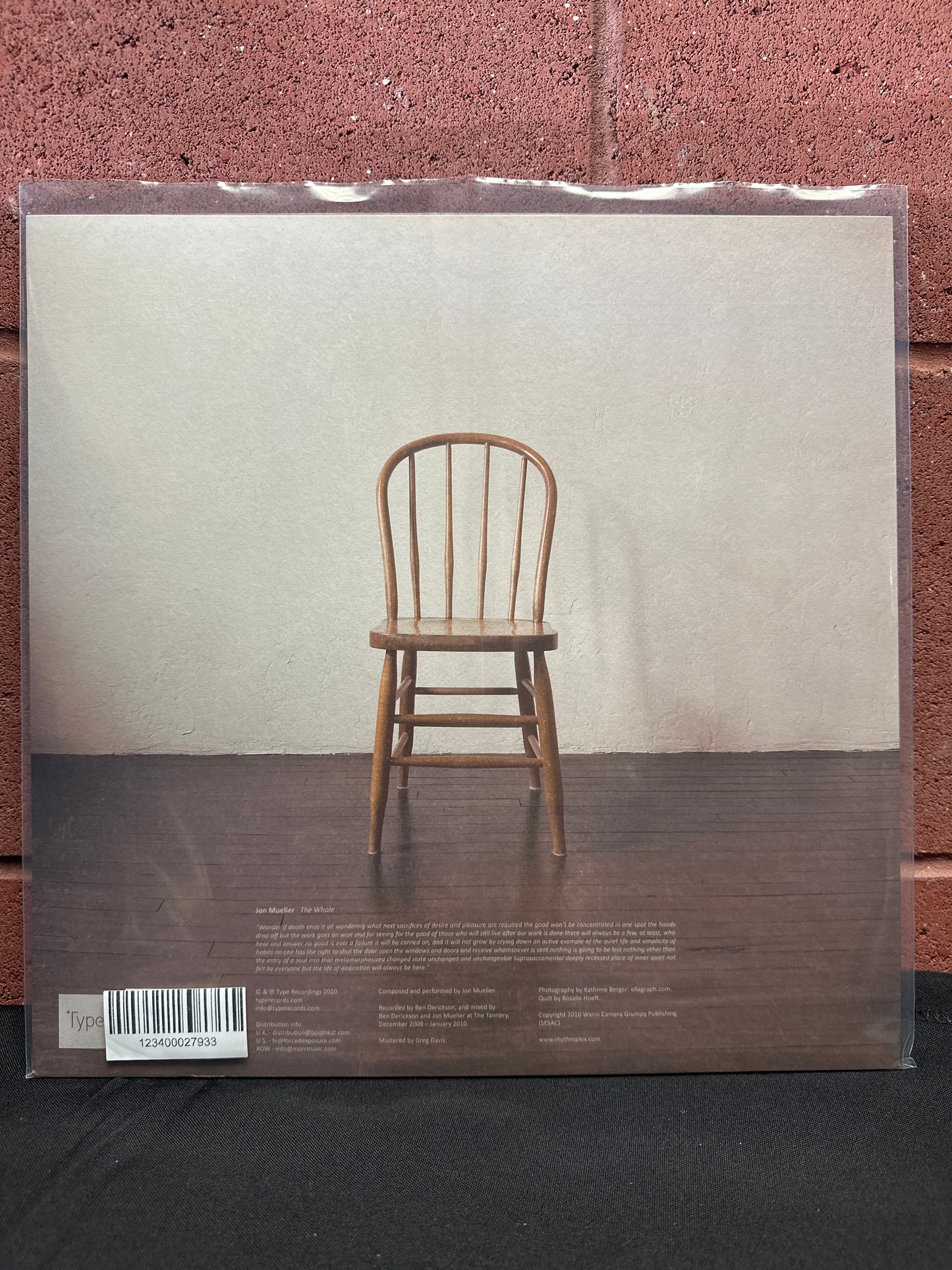 Used Vinyl:  Jon Mueller ”The Whole” LP + CD