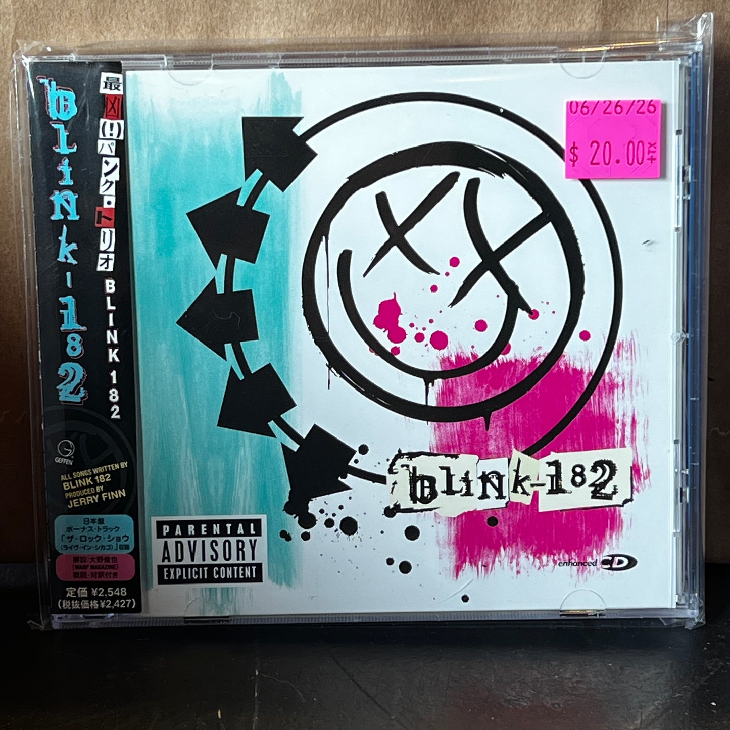 Used CD: Blink-182 "S/T" CD (2003 Japanese Press w/ Bonus Track)