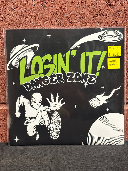 Used Vinyl:  Losin' It ”Danger Zone” 7" (Clear vinyl)