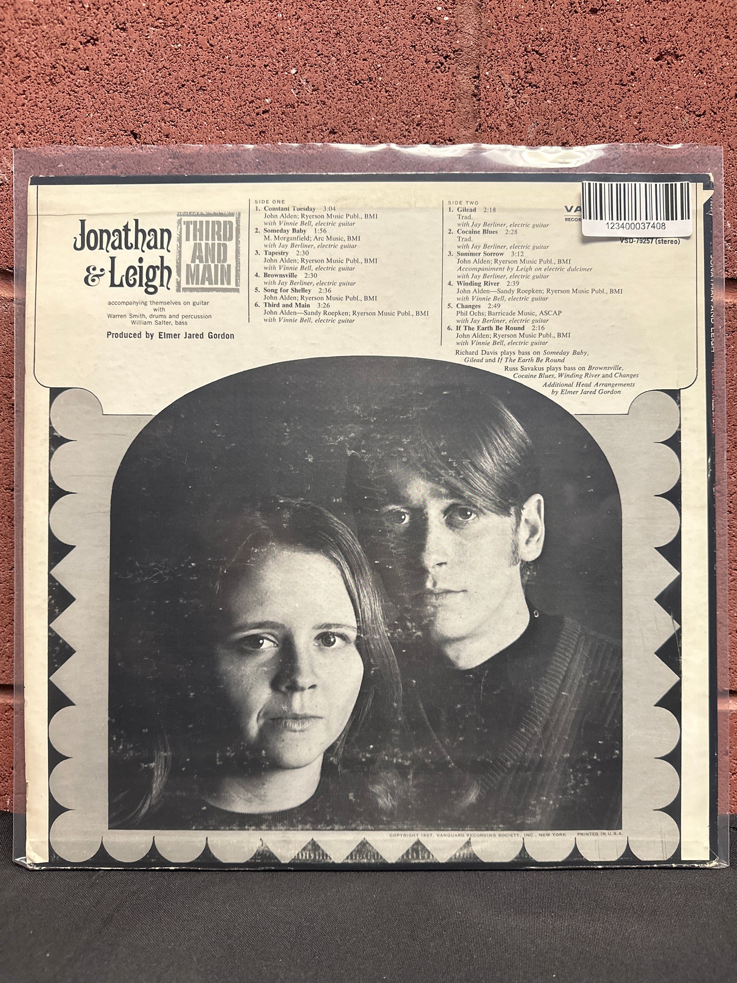 Used Vinyl:  Jonathan And Leigh ”Third And Main” LP