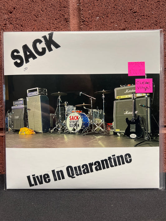 Used Vinyl: Sack "Live In Quarantine" 7" (Clear)