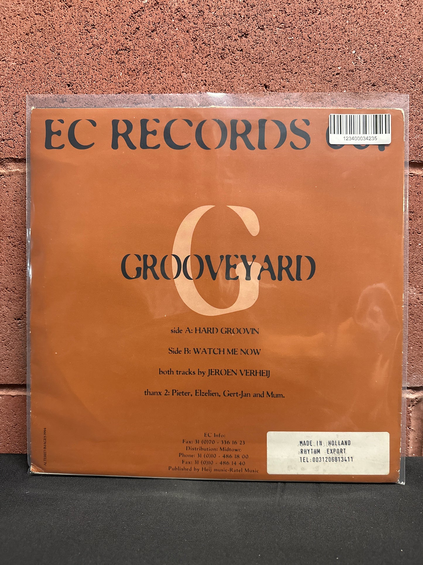 Used Vinyl:  Grooveyard ”Hard Groovin” 12"