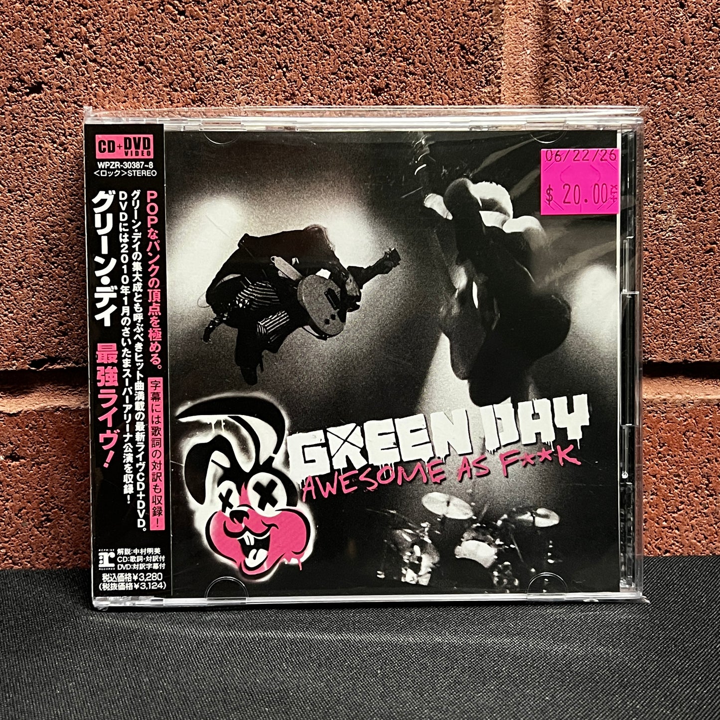 Used CD: Green Day "Awesome As F**k" CD + DVD (2011 Japanese Press)