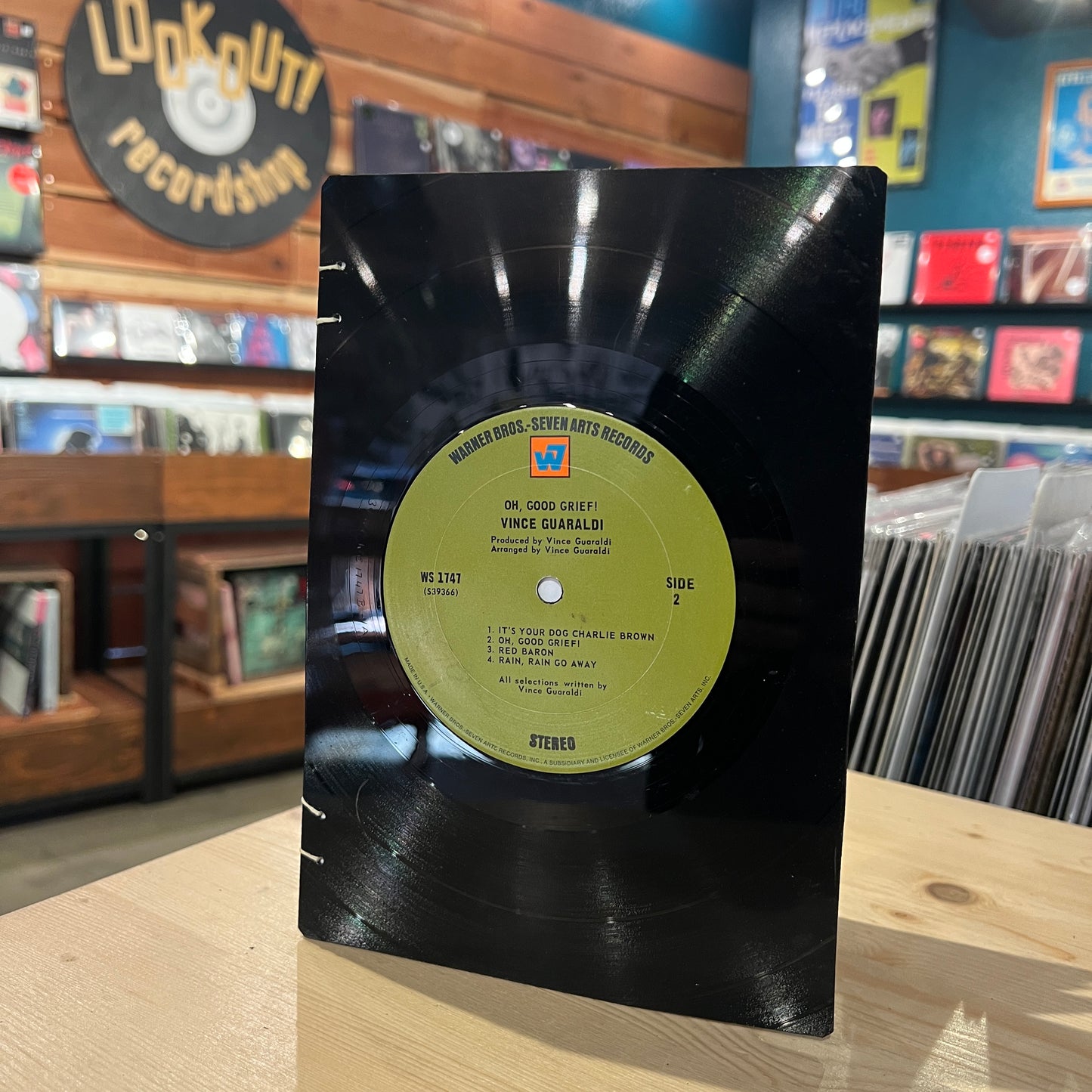 Vince Guaraldi / Sesame Street Recycled Vinyl Journal