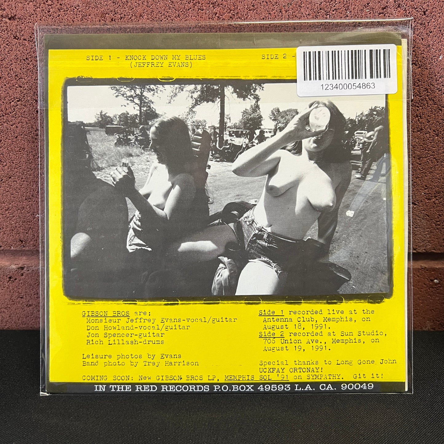 Used Vinyl: Gibson Bros "Knock Down My Blues" 7"