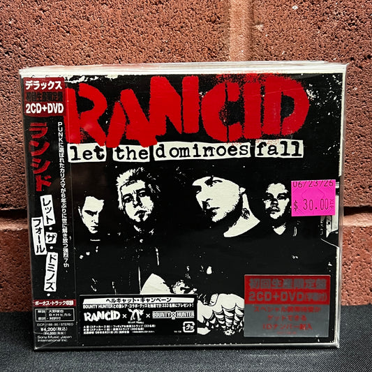 Used CD: Rancid "Let The Dominoes Fall" 2xCD + DVD (2009 Japanese First Press Digipak in Shrink w/ Hype)
