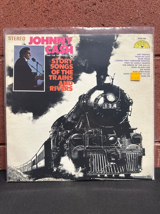 Used Vinyl:  Johnny Cash & The Tennessee Two ”Story Songs Of The Trains And Rivers” LP