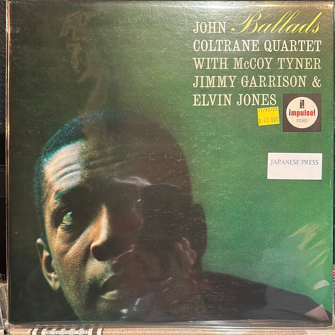 Used Vinyl:  The John Coltrane Quartet "Ballads" LP (Japanese Press)