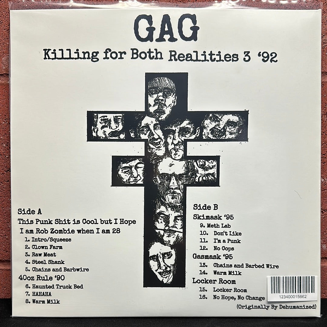 Used Vinyl:  Gag ”Killing For Both Realities 3 '92” LP (Orange vinyl)