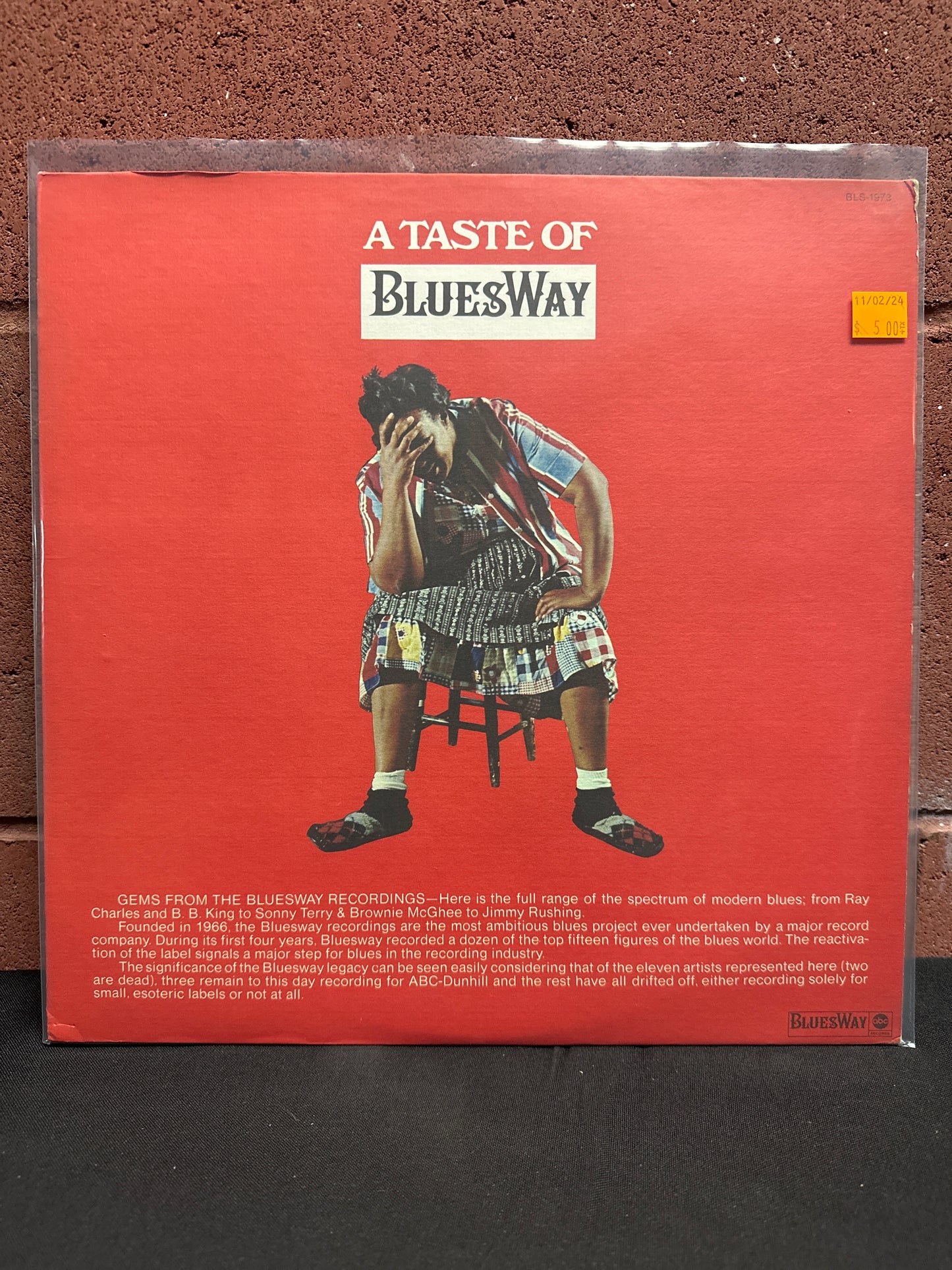 Used Vinyl:  Various ”A Taste Of Bluesway” LP