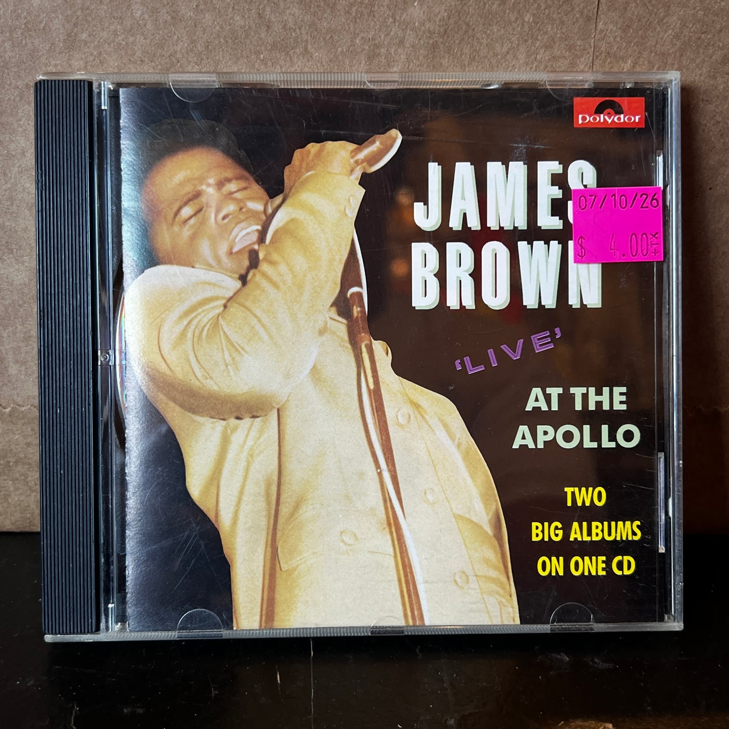 Used CD: James Brown "Live At The Apollo" CD