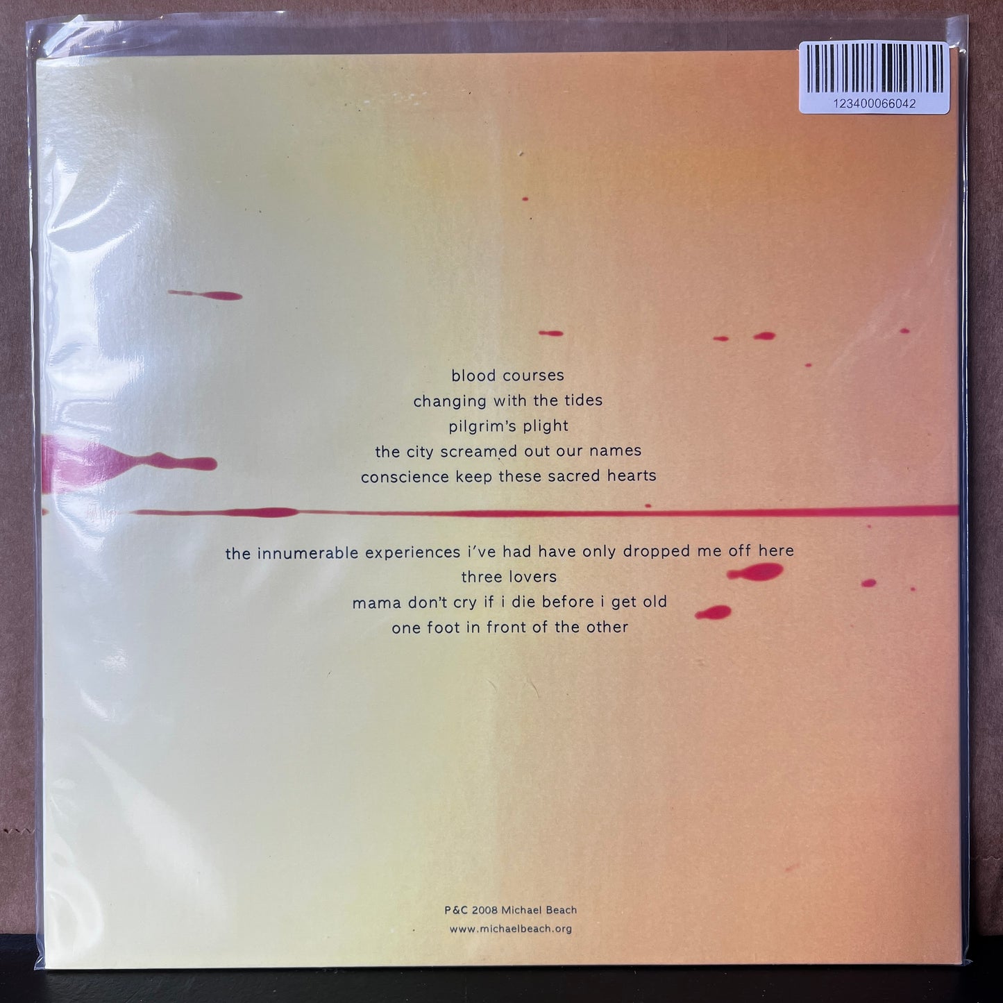 Used Vinyl: Michael Beach "Blood Courses" LP (2008 Aussie Press)