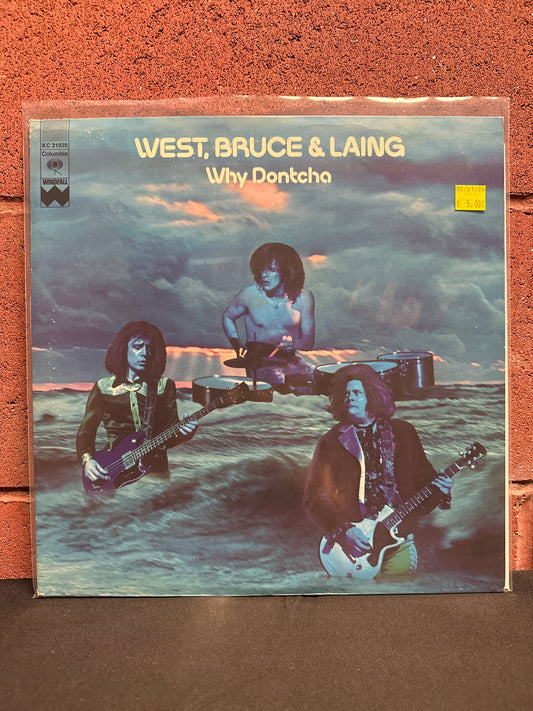 Used Vinyl:  West, Bruce & Laing ”Why Dontcha” LP