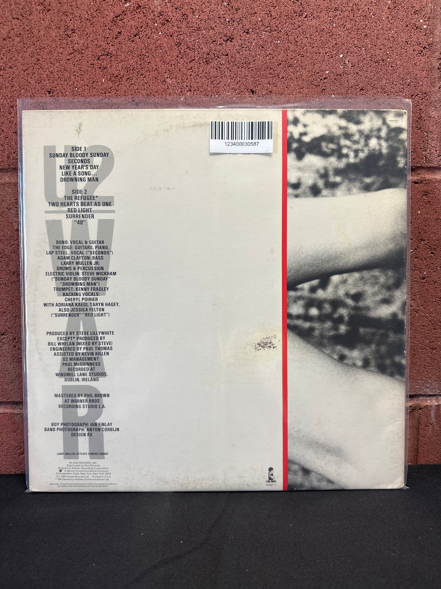 Used Vinyl:  U2 ”War” LP