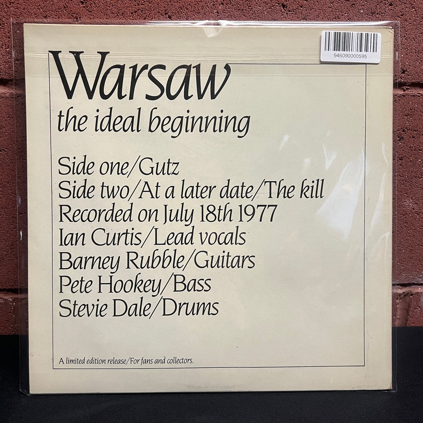 Used Vinyl: Warsaw (Joy Division) "The Ideal Beginning" 12" (1988 Greek Press)