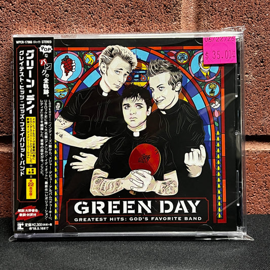 Used CD: Green Day "Greatest Hits: God's Favorite Band" CD (2017 Japanese Press w/ Bonus Track)