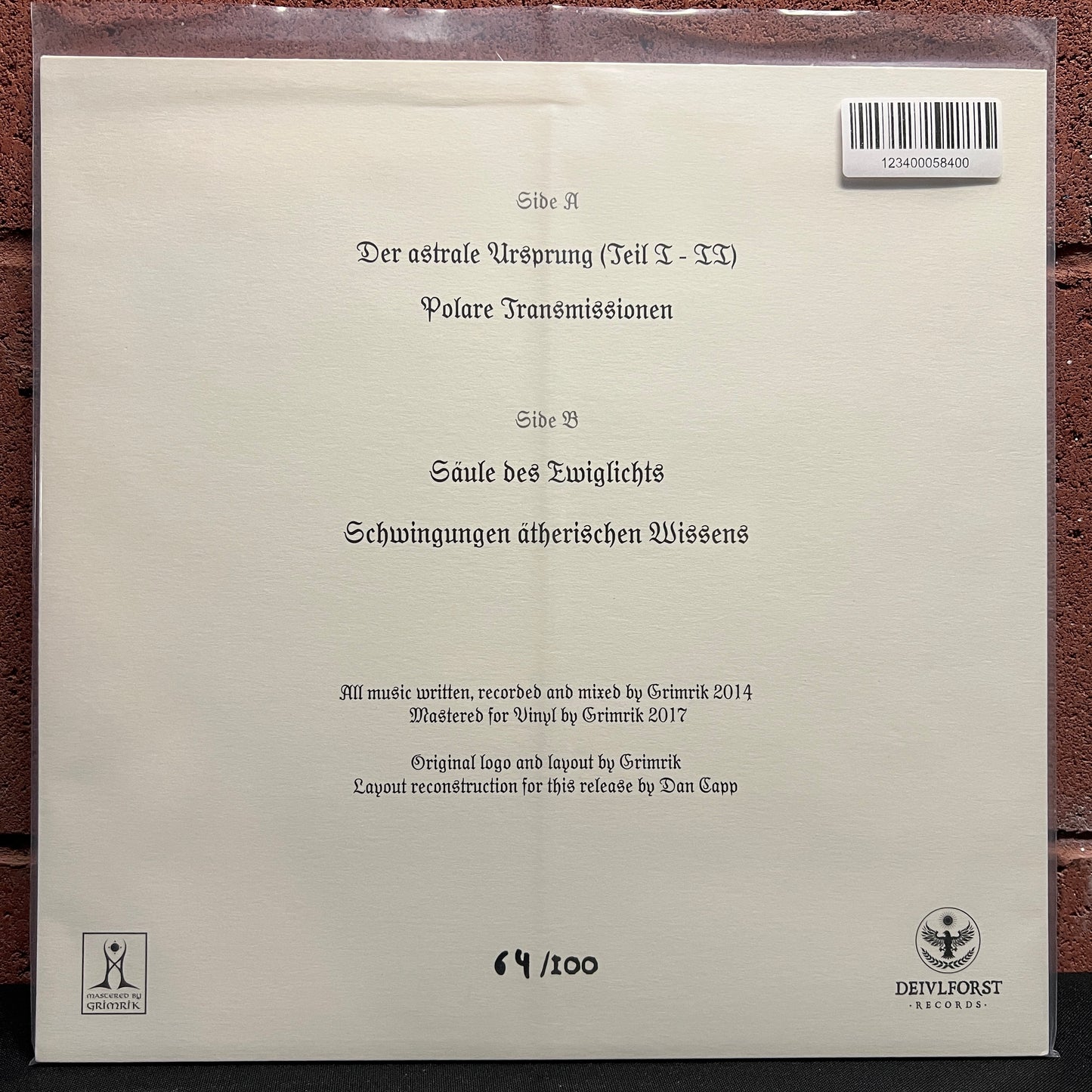 Used Vinyl: Grimrik "Eisreich" LP (Numbered)