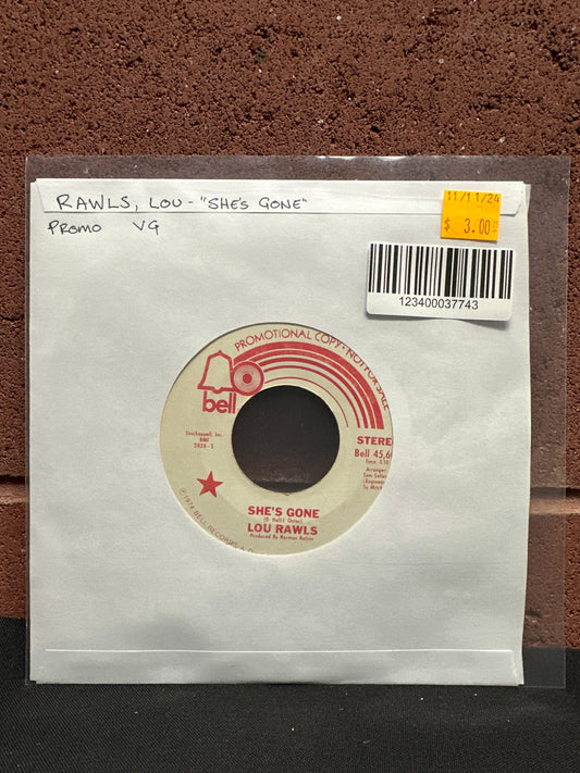 Used Vinyl:  Lou Rawls ”She's Gone” 7" (Promo)