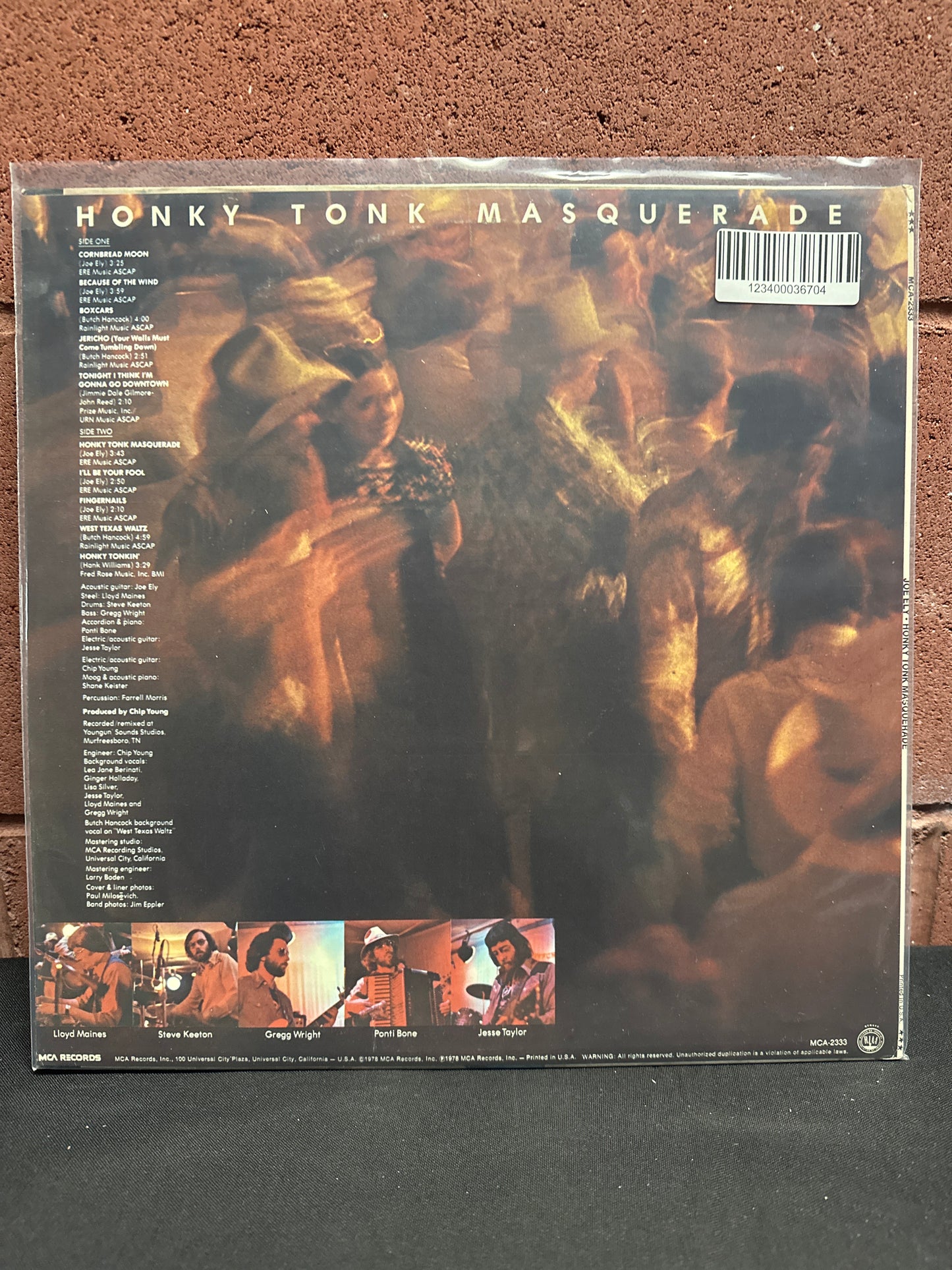 Used Vinyl:  Joe Ely ”Honky Tonk Masquerade” LP