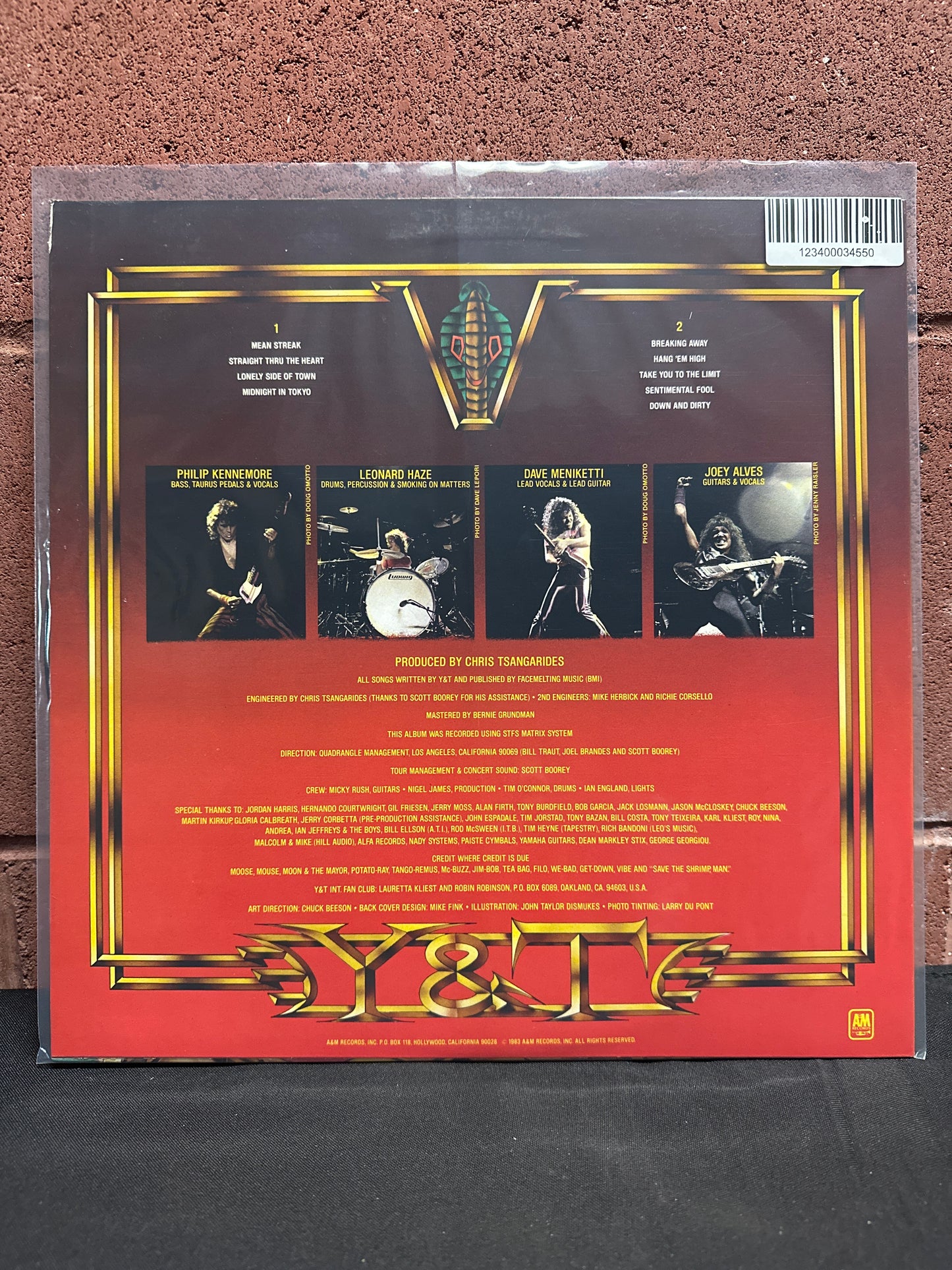 Used Vinyl:  Y & T ”Mean Streak” LP