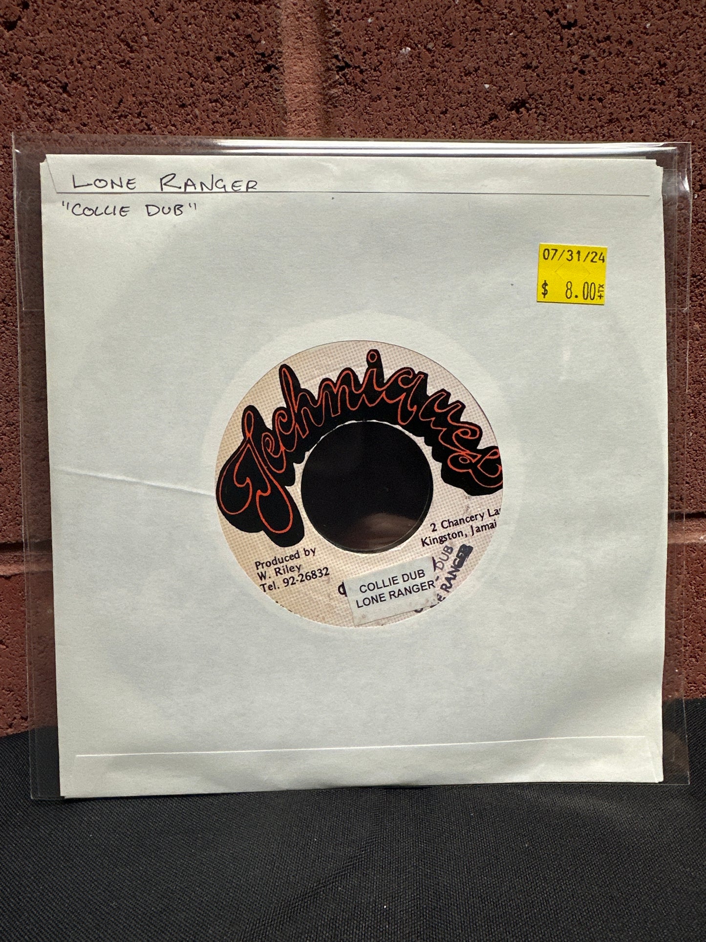 Used Vinyl:  Lone Ranger ”Collie Dub” 7"