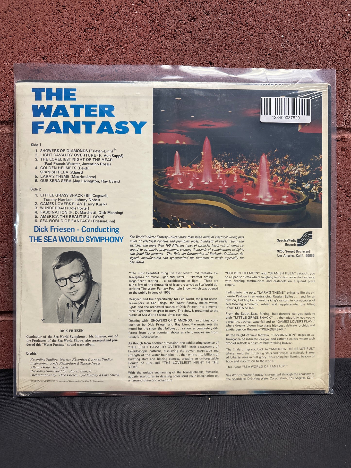 Used Vinyl:  Dick Friesen Conducting The Sea World Symphony ”The Sea World Water Fantasy” LP