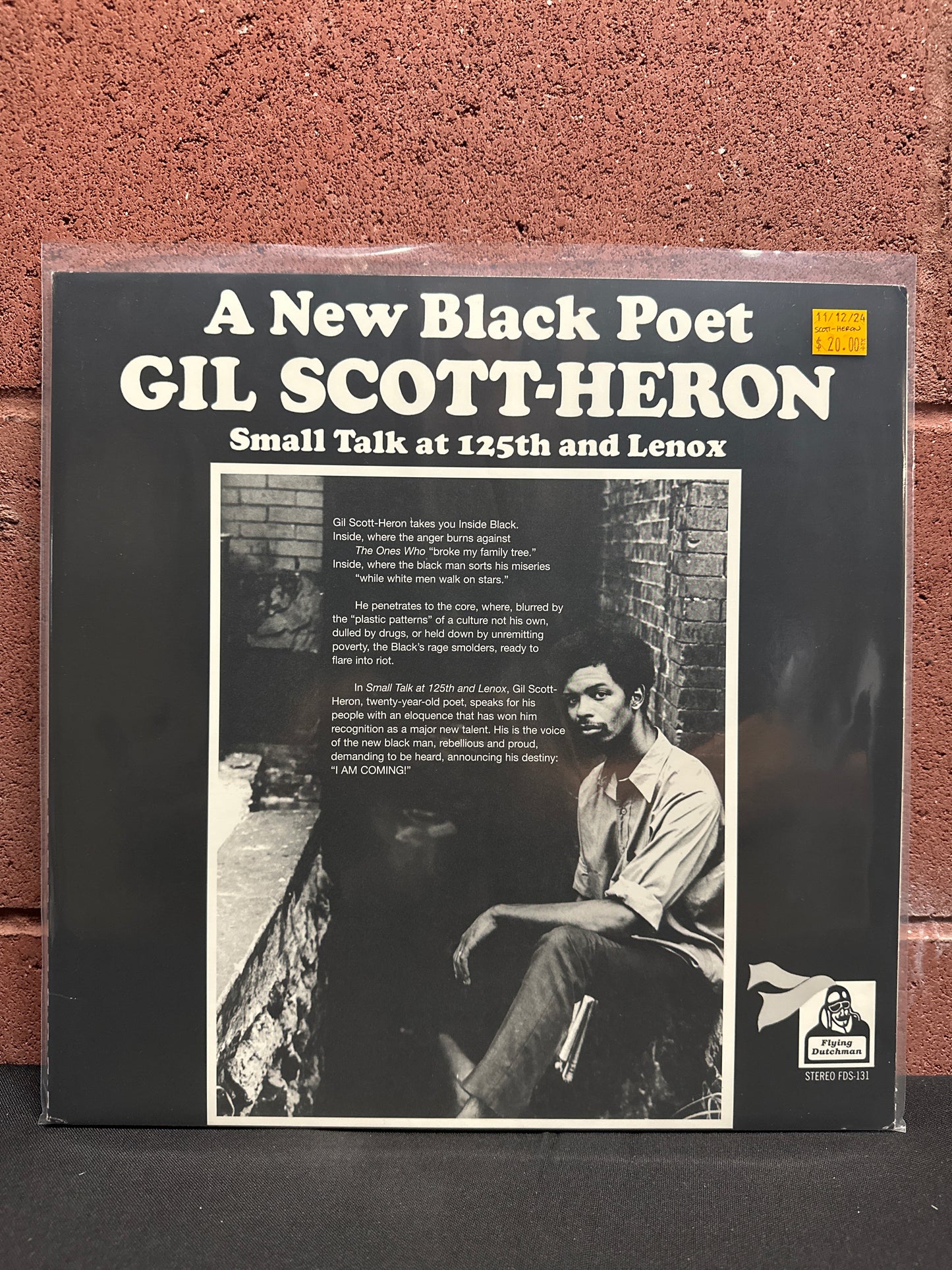 Used Vinyl:  Gil Scott-Heron ”Small Talk At 125th And Lenox” LP