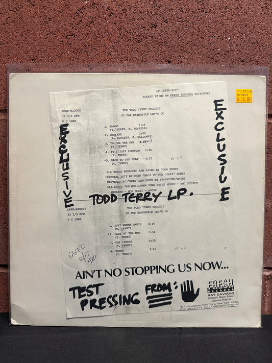 Used Vinyl: The Todd Terry Project "To The Batmobile Let's Go" LP (Test Press)