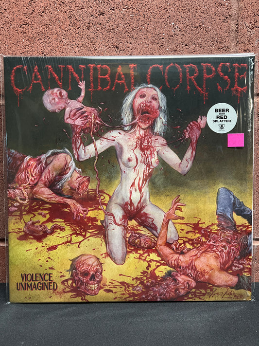 Used Vinyl: Cannibal Corpse "Violence Unimagined" LP (Beer with Red Splatter colored vinyl)