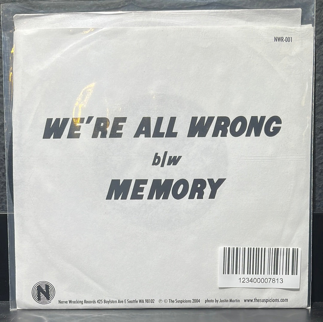 USED VINYL: The Suspicions "We're All Wrong / Memory" 7"