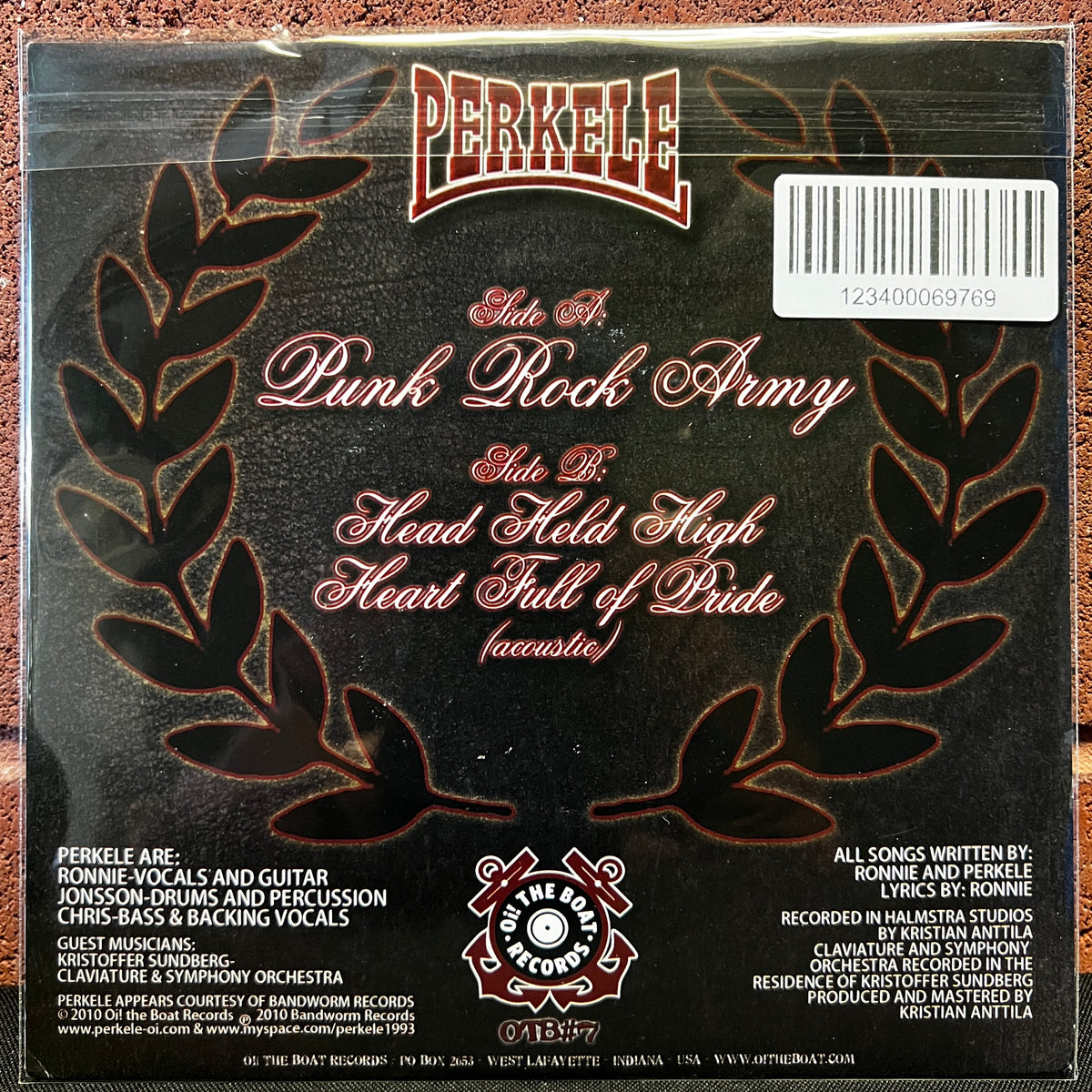 Used Vinyl: Perkele "Punk Rock Army" 7" (Yellow vinyl)