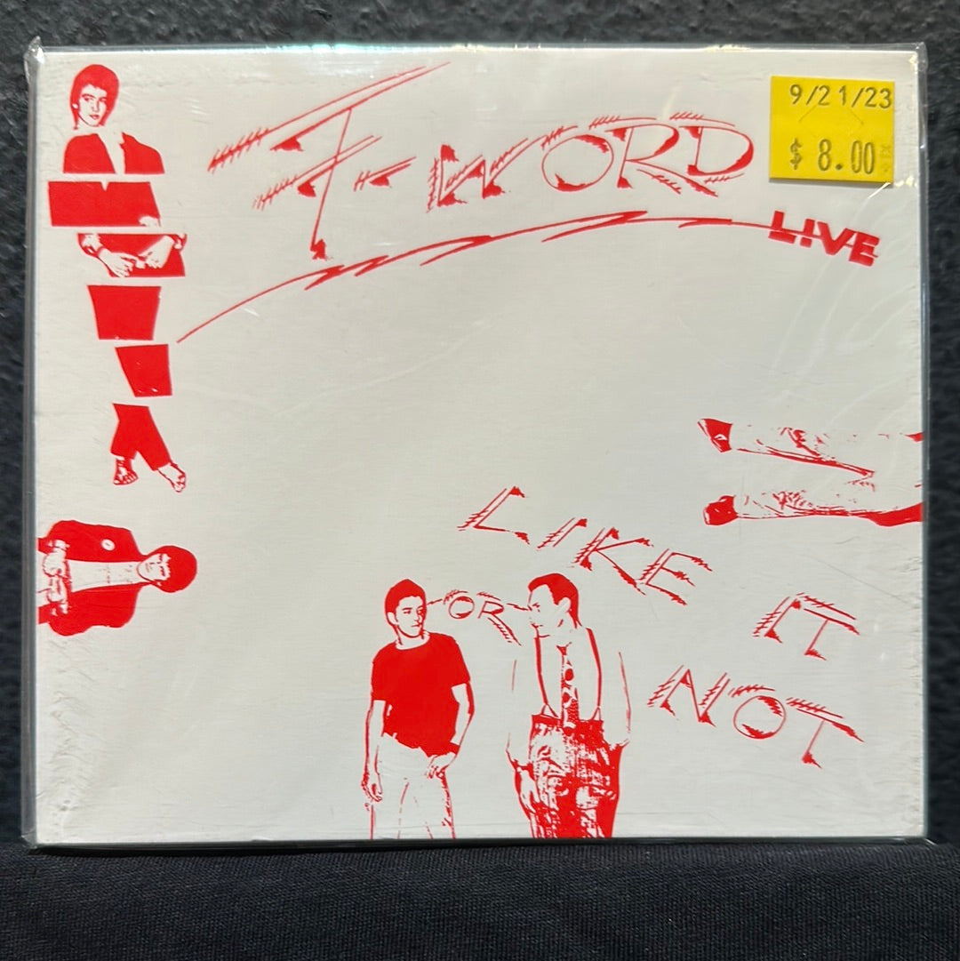 USED CD: F-Word! "Like It Or Not Live" CD