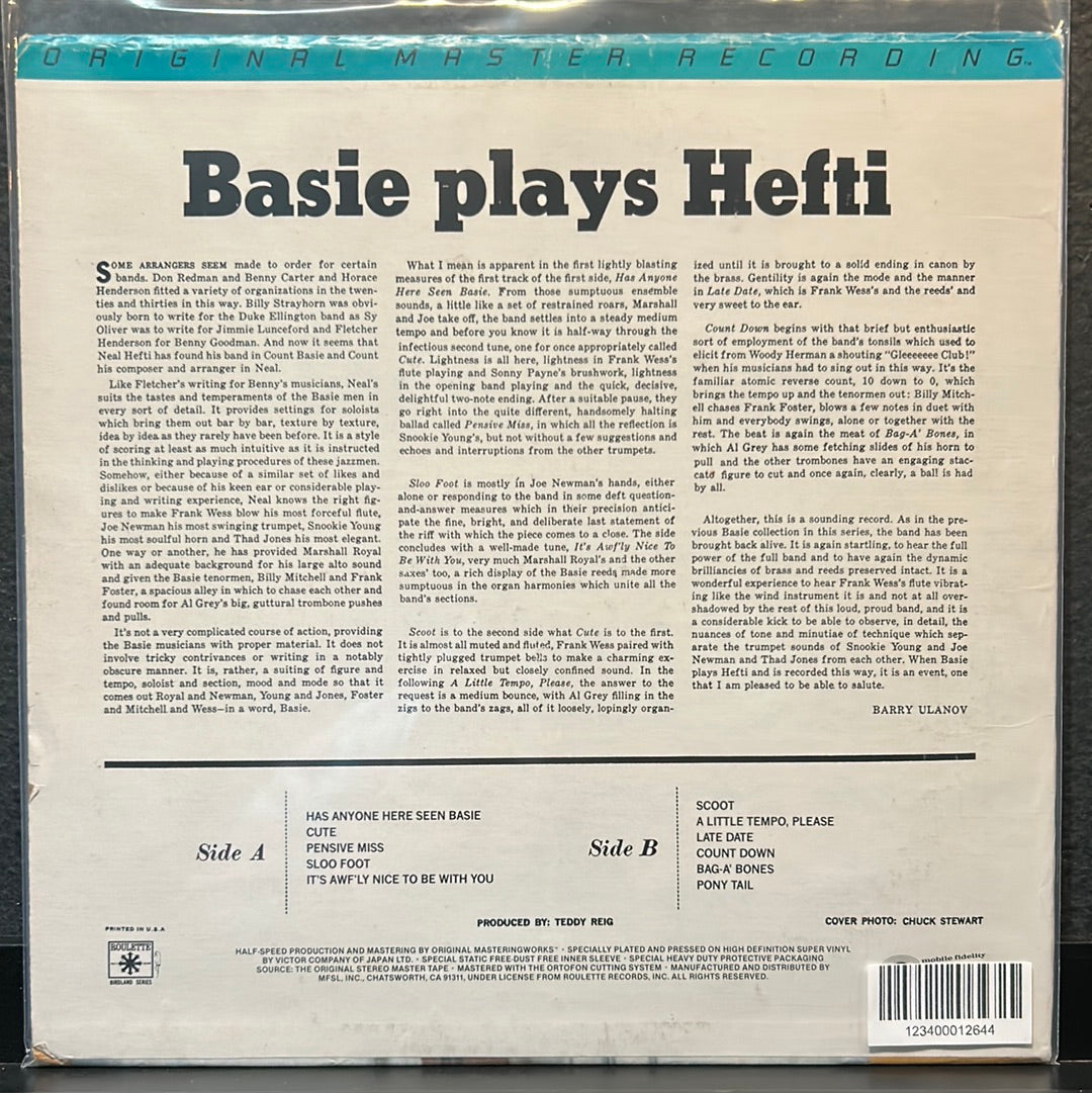 Used Vinyl:  Count Basie ”Basie Plays Hefti” LP