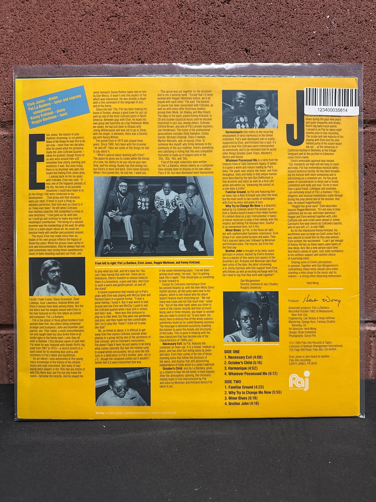 Used Vinyl:  Elvin Jones ”Brother John” LP