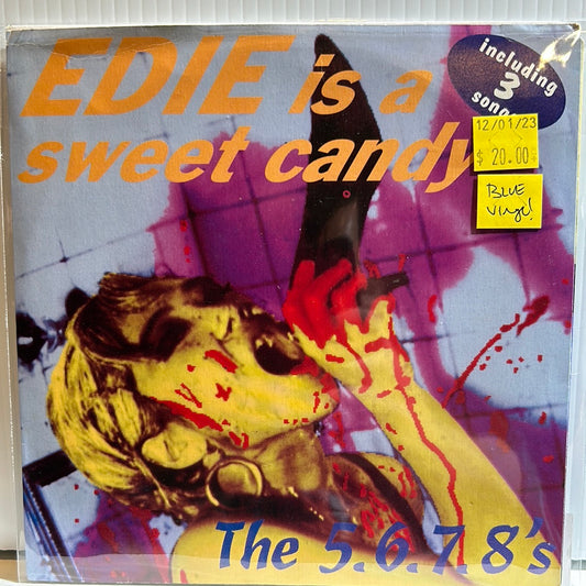 Used Vinyl:  The 5.6.7.8's Edie Is A Sweet Candy 7" (Blue Vinyl)