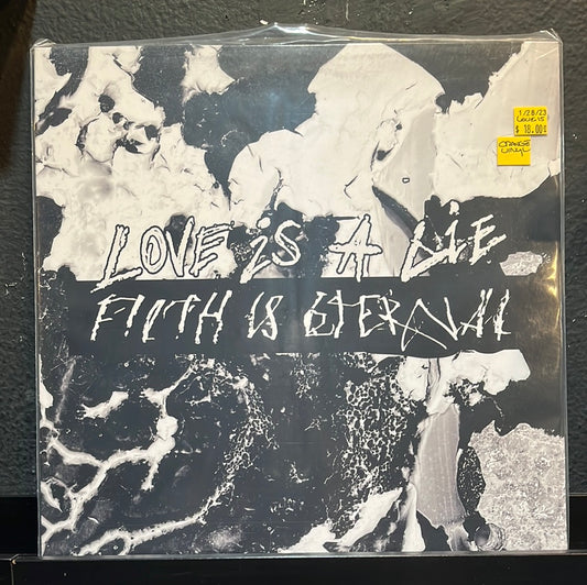 USED VINYL: Filth Is Eternal “Love Is A Lie, Filth Is Eternal” LP (Transparent Orange)