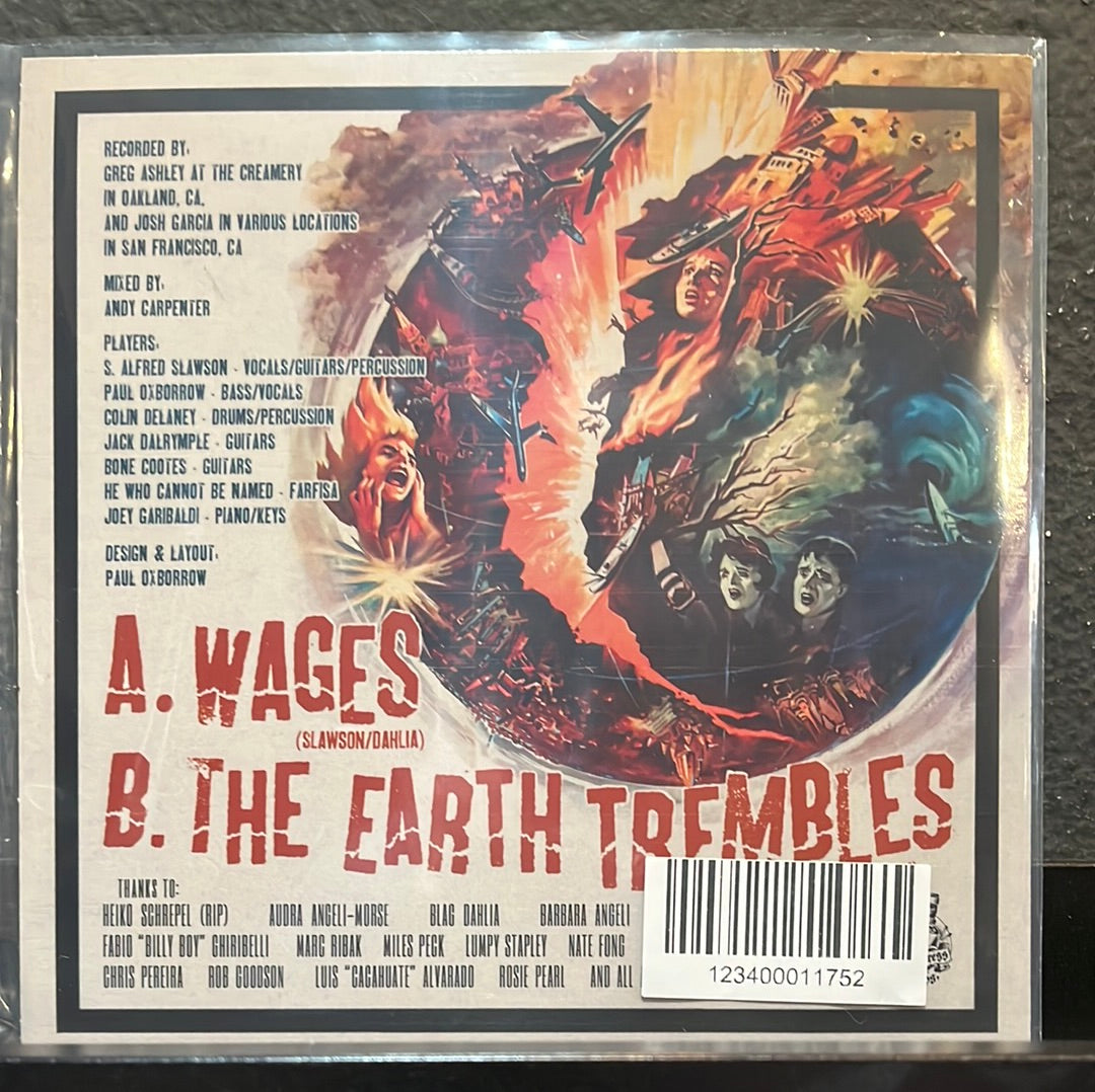 USED VINYL: Re-Volts ‎"Wages B/w The Earth Trembles" 7"