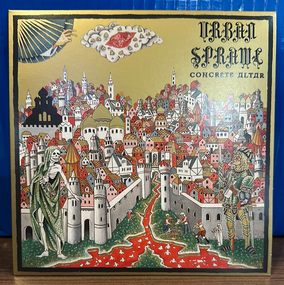 Used Vinyl:  Urban Sprawl ”Concrete Altar” 7" (Red vinyl)