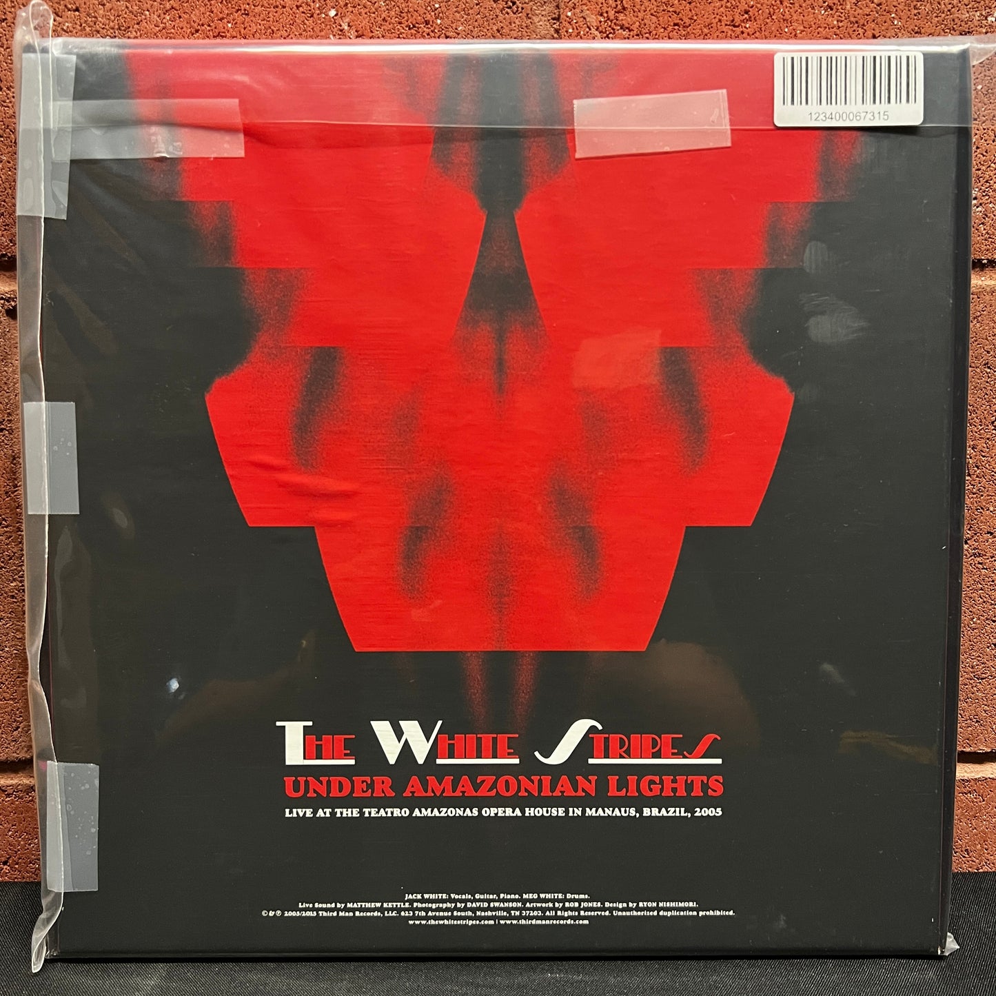 Used Vinyl: The White Stripes "Under Amazonian Lights" 2xLP+7"+DVD Set (2015 Press - Red & Black Marble / White Vinyl)